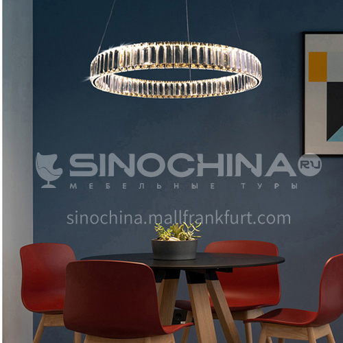 Light luxury chandelier modern minimalist crystal lamp living room atmosphere dining room lighting-TB-6865